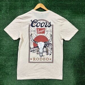 Coors Banquet Western Rodeo T-Shirt Size Medium